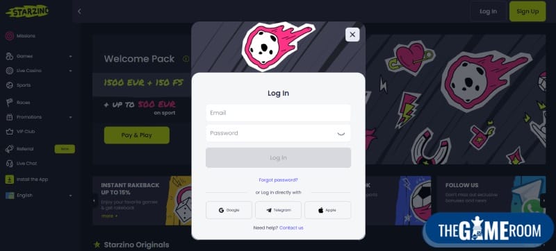 casino login met snelle uitbetaling