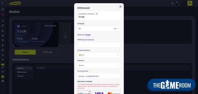 geld opnemen in het casino zonder registratie