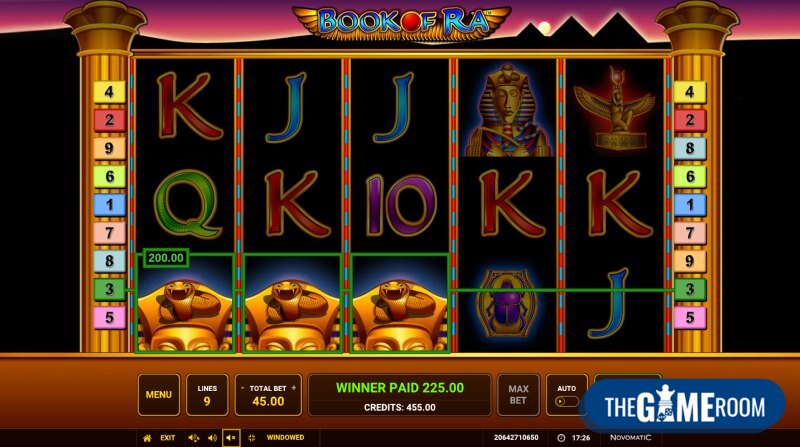 Book of Ra Spielautomat Novoline