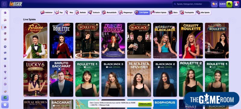 Im Live Dealer Casino spielen