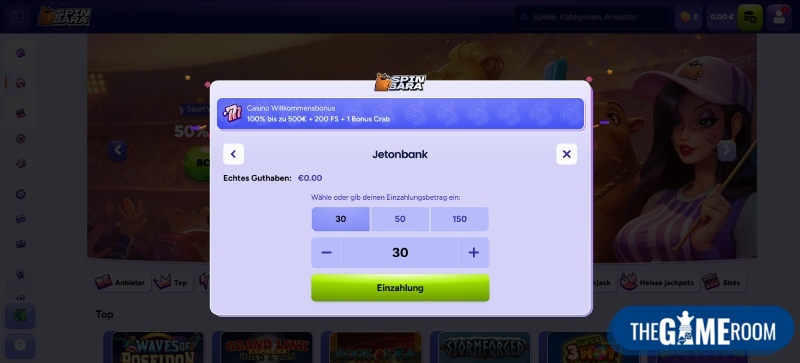 Einzahlung mit Jeton im Casino