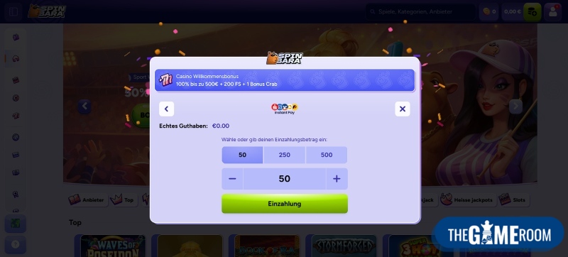 Einzahlung mit Sofort im Casino online