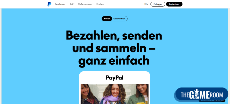 Erstelle ein PayPal-Konto