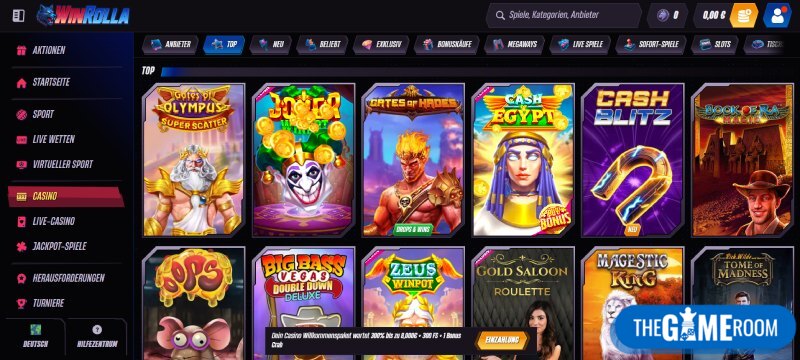 Winrolla Casino Top Spiele