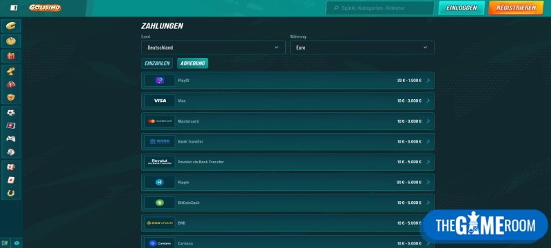 Auszahlungsmethoden im Online Casino ohne 1000 Euro Limit