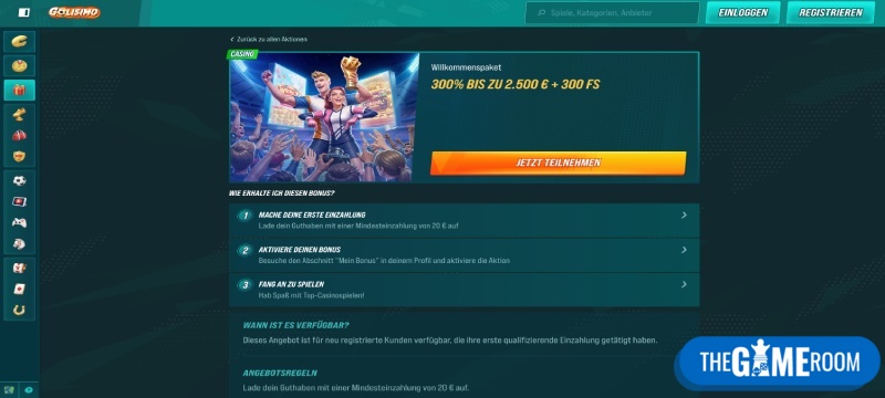 Bonus im No Limit Casino