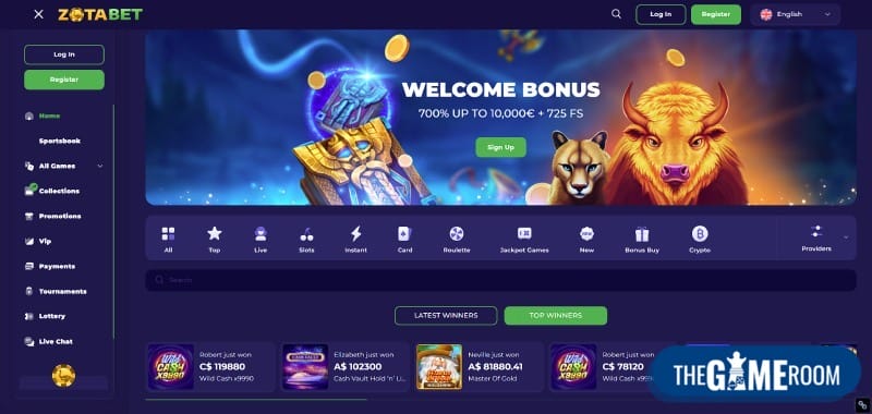 Zotabet Screenshot