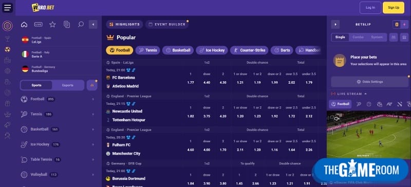 Vibrobet Screenshot