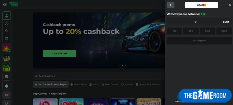 make a fast payout at online casino