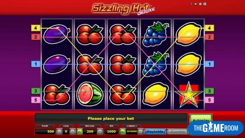 Sizzling Hot Deluxe to gorący automat w online kasino