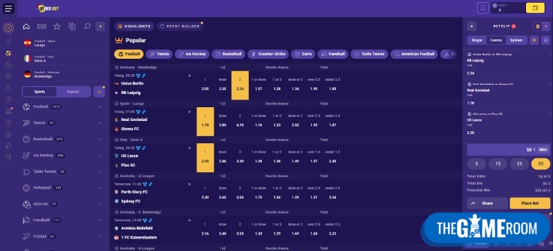 betting with a credit card at a bookmaker