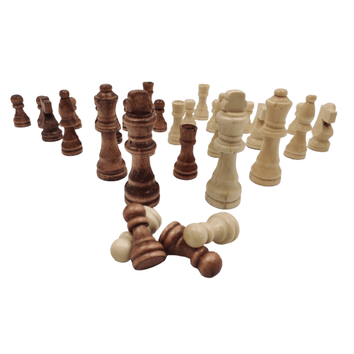 schaakstukken hout 9cm