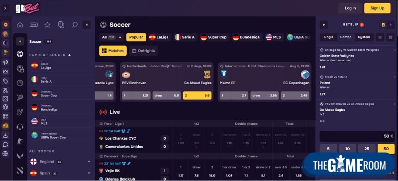 GTBet Paysafecard bookmaker bet