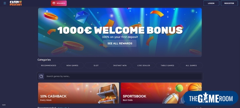CasinoPeaches Screenshot