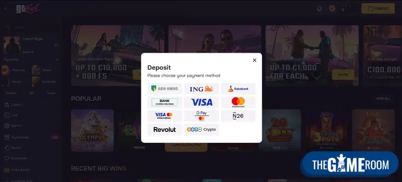 storting in paysafecard bookmaker GTBet