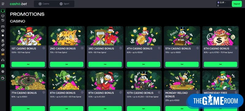 Bonussen bij zonder CRUKS casino CashoBet